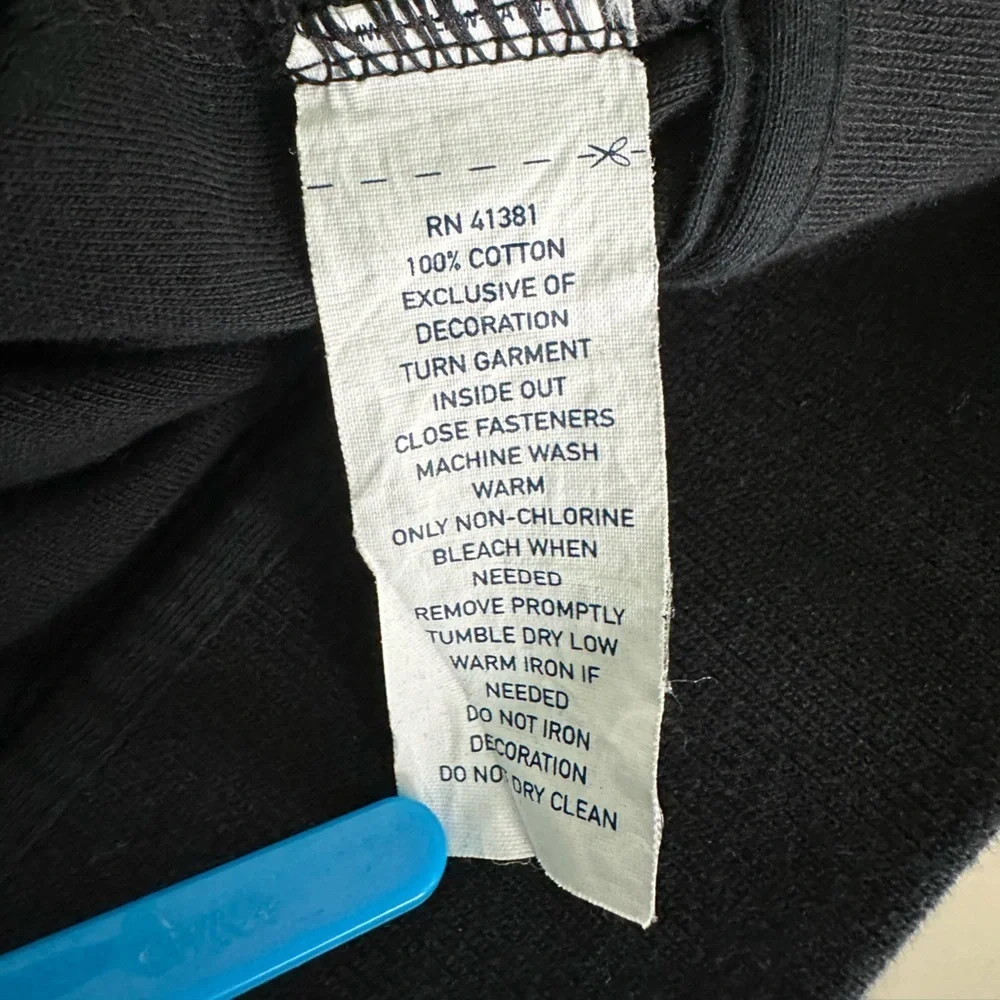 Polo Ralph Lauren Full Zip Cotton Track Jacket in Size Large in Black - Picture 4 of 4